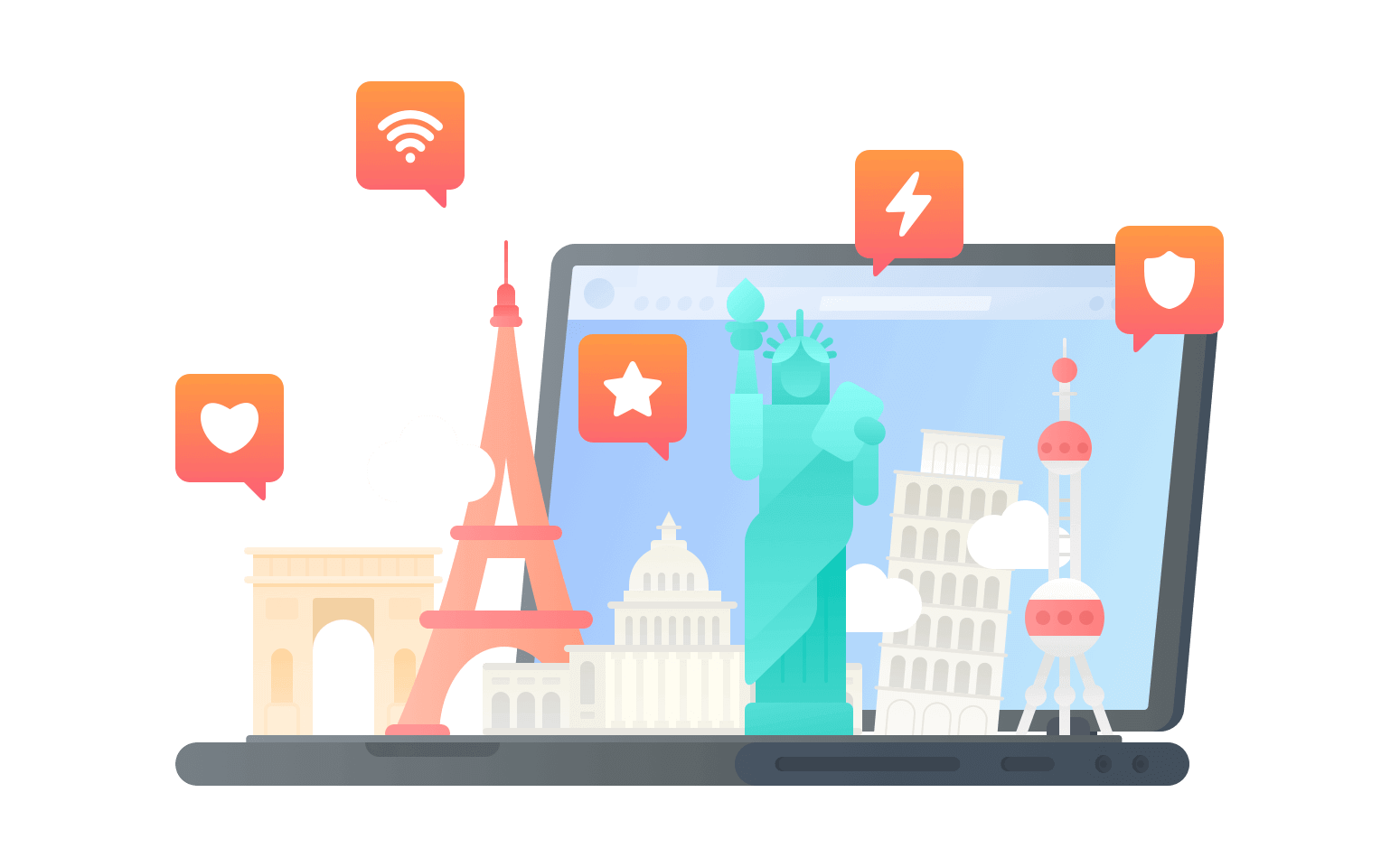 在福克兰连接到中国的加速器 - 返华VPN